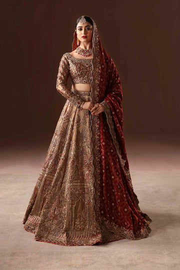 Rust and Gold Lehnga Choli - BRIDAL